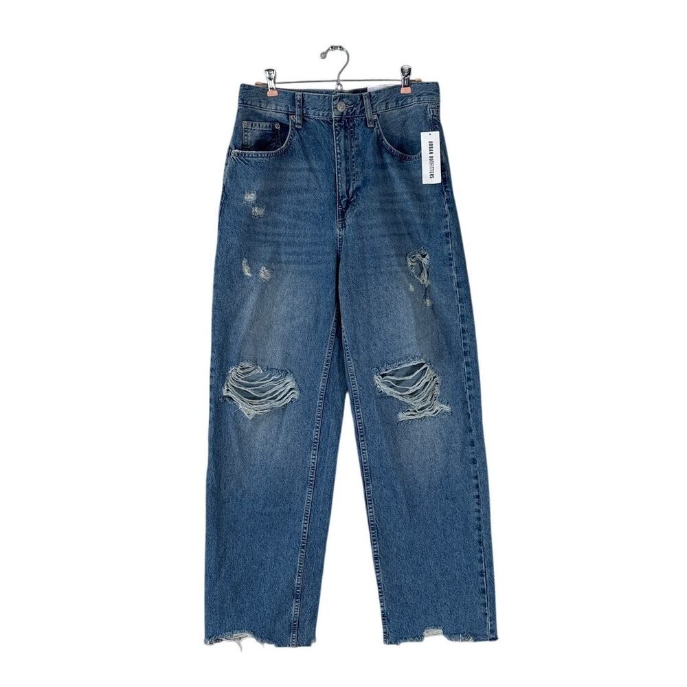 NWT BDG Urban Outfitters High Rise Baggy Distressed Jeans 30